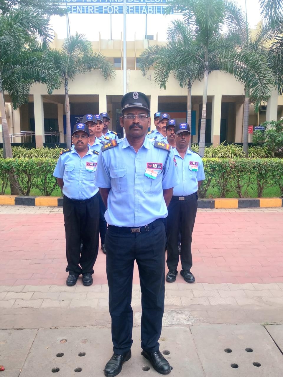 A9 Security team in formation at client location